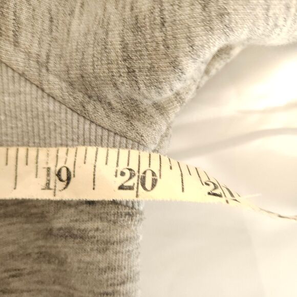 Duluth Trading Womens Medium Gray Ooh-La-Loop V Neck French Terry Tunic Pockets - Picture 4 of 6